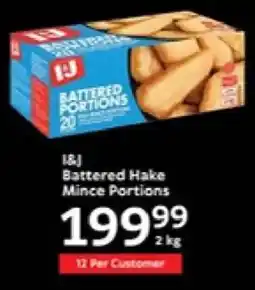 Oxford Freshmarket I&J Battered Hake Mince Portions offer