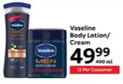Oxford Freshmarket Vaseline Body Lotion/ Cream offer