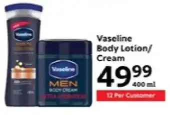 Oxford Freshmarket Vaseline Body Lotion/ Cream offer