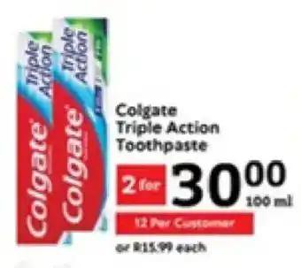 Oxford Freshmarket Colgate Triple Action Toothpaste offer