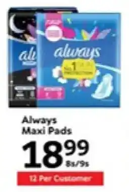 Oxford Freshmarket Always Maxi Pads offer
