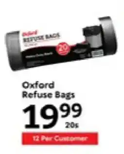 Oxford Freshmarket Oxford Refuse Bags offer