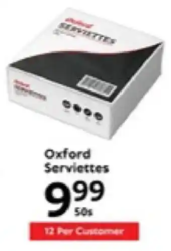 Oxford Freshmarket Oxford Serviettes offer