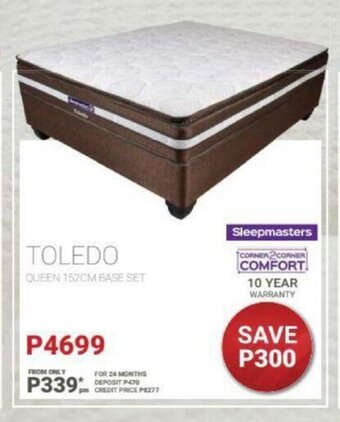 Bradlows Toledo Queen 152cm Base Set offer