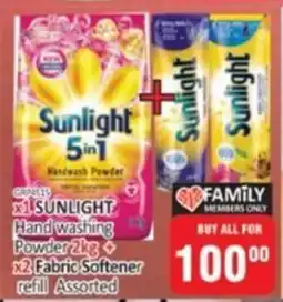 KitKat Cash and Carry Sunlight Hand Washing Powder plus Fabric Softener Refill Assorted offer