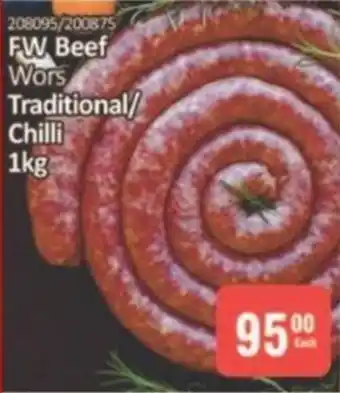 KitKat Cash and Carry FW Beef Wors Traditional/ Chilli offer