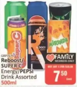 KitKat Cash and Carry Reboost/ Super C Energy/ Pepsi Drink Assorted offer