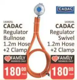 KitKat Cash and Carry Cadac Regulator Bullnose or Regulator Swivel Hose + Clamp offer