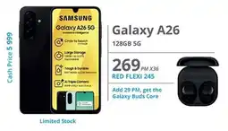 Cellucity Samsung Galaxy A26 128GB 5G offer