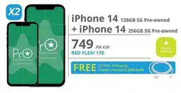 Cellucity iPhone 14 128GB 5G Pre-owned + iPhone 14 256GB 5G Pre-owned offer