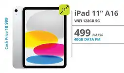 Cellucity Apple iPad 11" A16 WiFi 128GB 5G offer