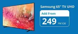 Cellucity Samsung 65" TV UHD offer