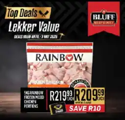 Bluff Meat Supply Rainbow Frozen Mixed Chicken Portions offer