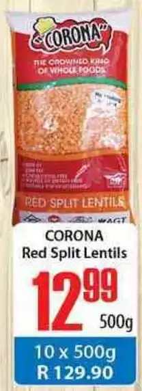 Elite Cash & Carry Corona Red Split Lentils 500g offer