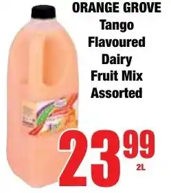 Boxer Superstores Orange Grove Tango Flavoured Dairy Fruit Mix Assorted offer