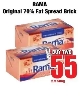 Boxer Superstores Rama Original 70% Fat Spread Brick offer