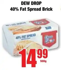 Boxer Superstores Dew Drop 40% Fat Spread Brick offer
