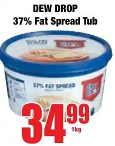 Boxer Superstores Dew Drop 37% Fat Spread Tub offer
