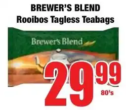 Boxer Superstores Brewer's Blend Rooibos Tagless Teabags offer