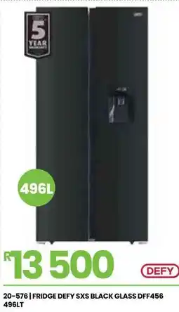 Fair Price Defy fridge black glass offer