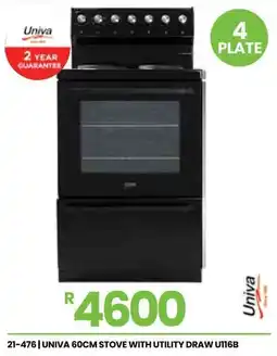 Fair Price Univa 60cm stove with utility draw offer
