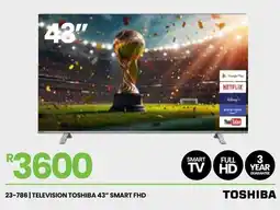 Fair Price Toshiba 43" FHD Smart TV offer
