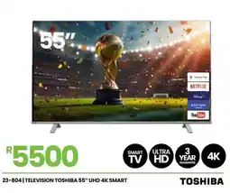 Fair Price Toshiba 55" UHD 4K Smart TV offer