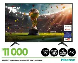 Fair Price Hisense 75" UHD 4K Smart TV offer