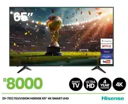 Fair Price Hisense 65" 4K Smart UHD TV offer