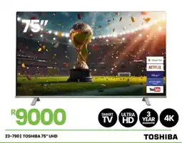 Fair Price Toshiba 75" UHD Smart TV offer