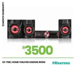 Fair Price Hisense home theatre 800w offer