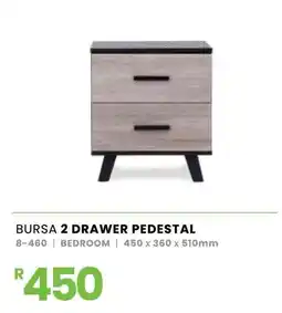 Fair Price Bursa 2 drawer pedestal offer