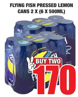 Boxer Superstores Flying fish pressed lemon cans offer