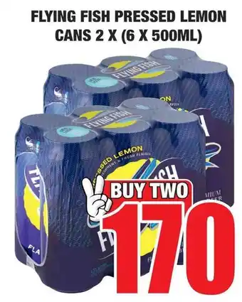 Boxer Superstores Flying fish pressed lemon cans offer