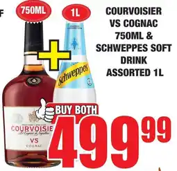 Boxer Superstores Courvoisier vs cognac & Schweppes soft drink assorted offer