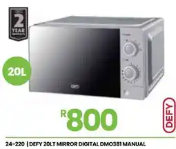 Fair Price Defy mirror digital manual microwave offer