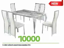 Fair Price Dinner suite anastasia marble 7pc offer