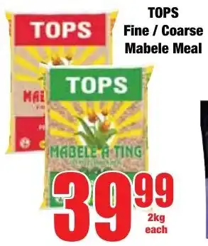 Boxer Superstores Tops Fine/ Coarse Mabele Meal offer