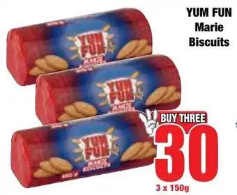 Boxer Superstores Yum Fun Marie Biscuits offer