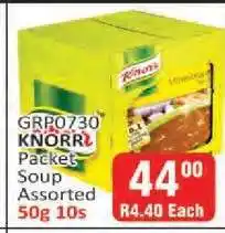 KitKat Cash and Carry KNORR Packet Soup Assorted 50g 10s offer