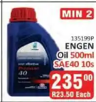 KitKat Cash and Carry ENGEN Oil 500ml SAE40 10s offer