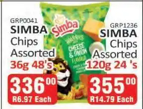 KitKat Cash and Carry SIMBA Chips Assorted 36g 48's offer