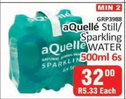 KitKat Cash and Carry aQuellé Still/Sparkling Water 500ml 6s offer