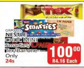 KitKat Cash and Carry NESTLE CHOC MINI Smarties/Tex/Bar one offer