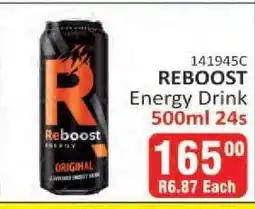 KitKat Cash and Carry REBOOST Energy Drink 500ml 24s offer