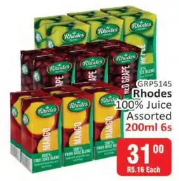 KitKat Cash and Carry RHODES 100% Juice Assorted 200ml 6s offer