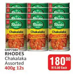 KitKat Cash and Carry RHODES Chakalaka Assorted 400g 12s offer