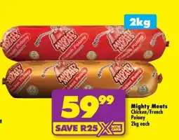 Shoprite Mighty Meats Chicken/French Polony offer