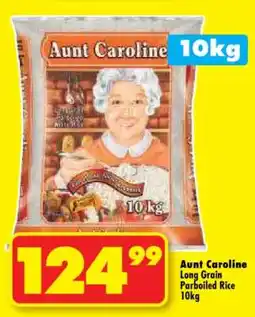 Shoprite Aunt Caroline Long Grain Parboiled Rice 10kg offer