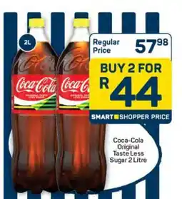Pick n Pay Coca-Cola Original Taste Less Sugar 2 Litre offer